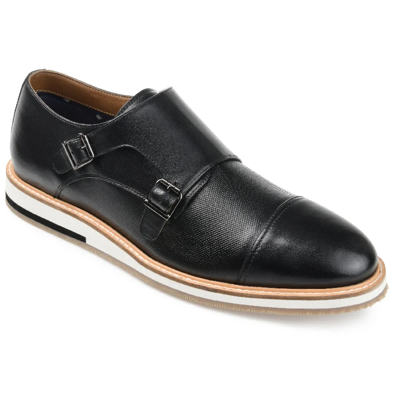 Thomas & Vine Thatcher Cap Toe Monk Strap Dress Shoe