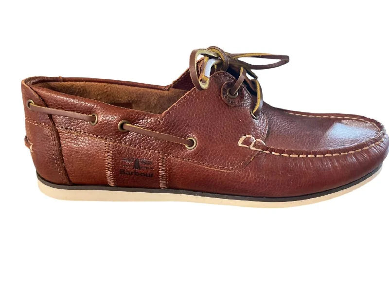 Men's Capstan Boat Shoe In Cognac