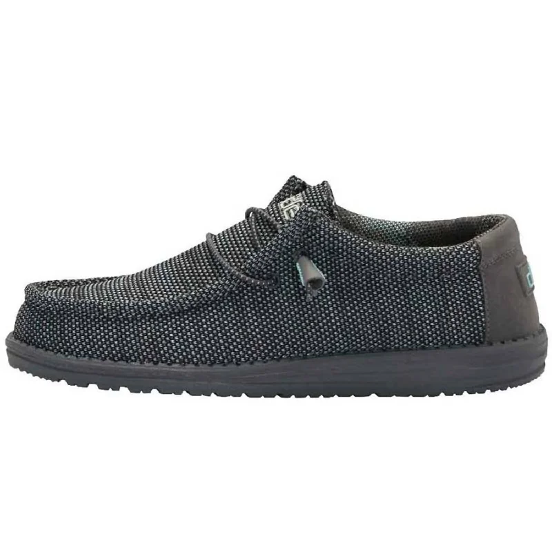 Men's Wally Sox Casual Slip On Shoes In Asphalt Azur