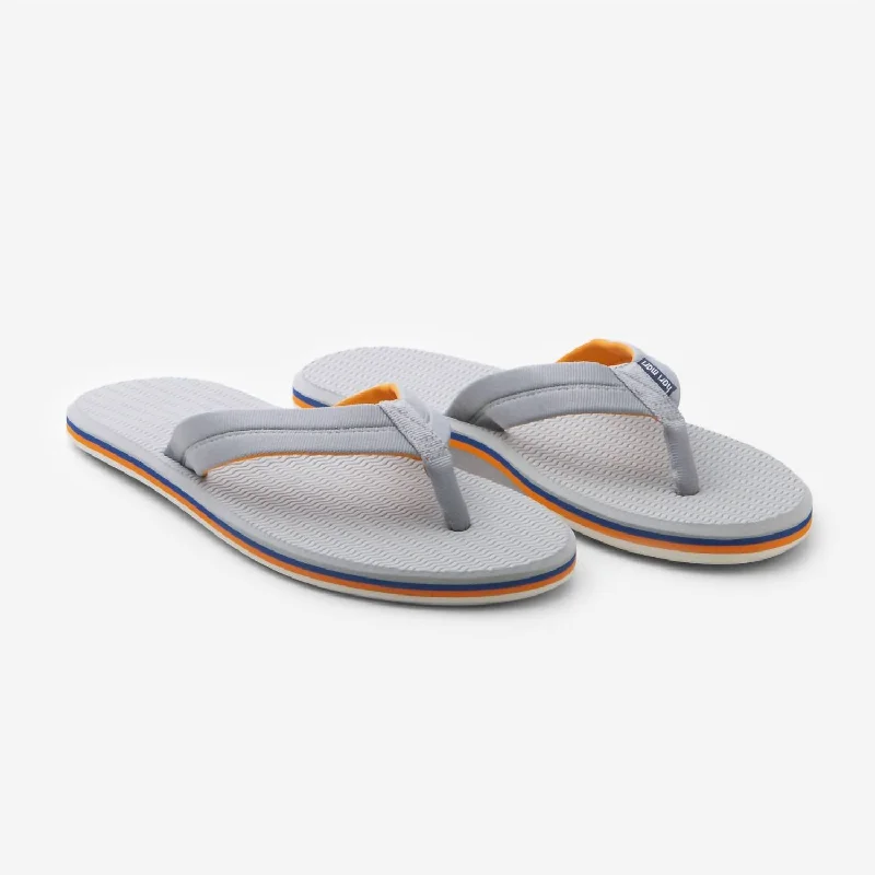 Men's Dunes Flip Flops In Lt. Gray