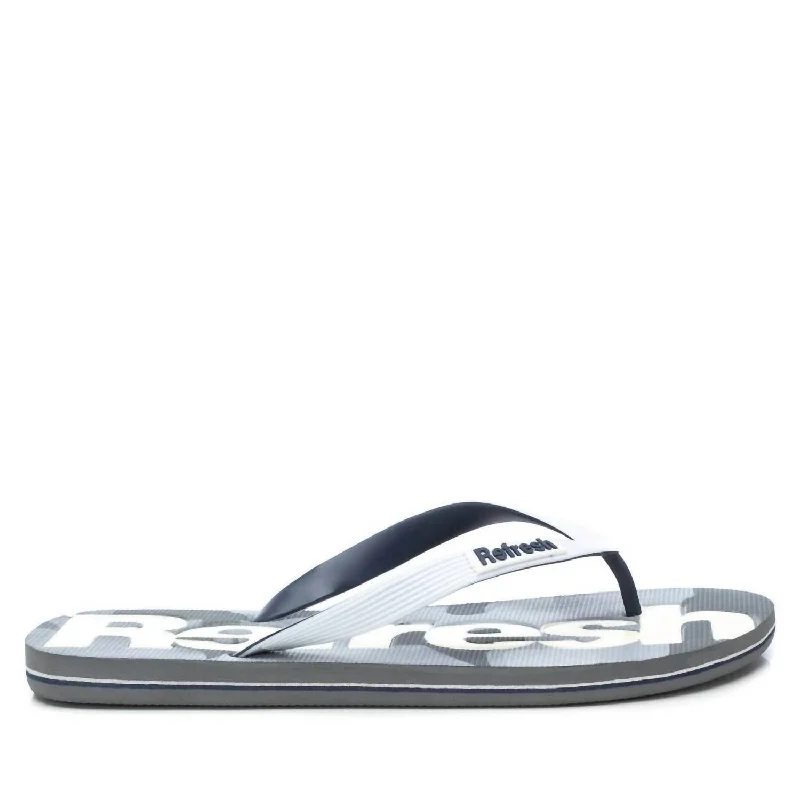 Men's Flip Flops In White