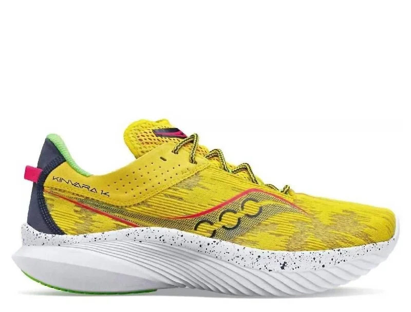 Men's Kinvara 14 Running Shoes - Medium With In Sulphur Otherworld