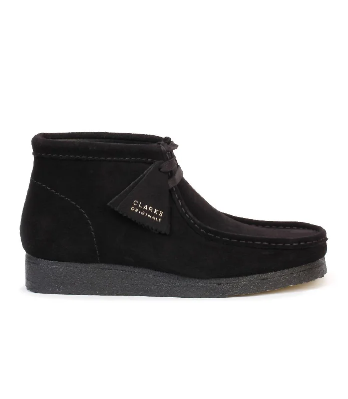 Men's Wallabee Chukka Boot - Medium Width In Black Suede