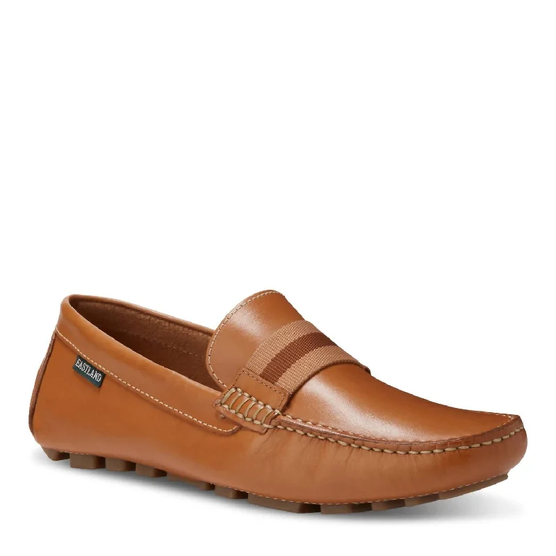 Men's Whitman Banded Driving Moc Loafers In Camel 06