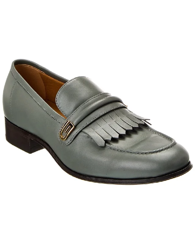 Gucci Fringe Leather Loafer