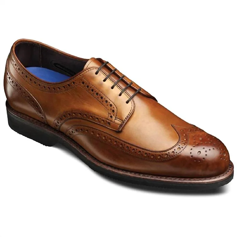 Men's Lga Wingtip Oxford Shoes In Walnut