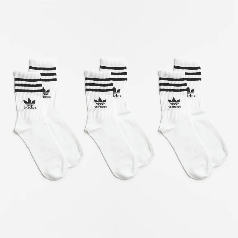 Adidas Originals Mid Cut Crew Socks 3 Pairs