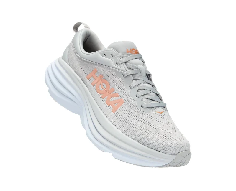 Women's Bondi 8- D/wide Width Running Shoes In Harbormist Lunar Rock