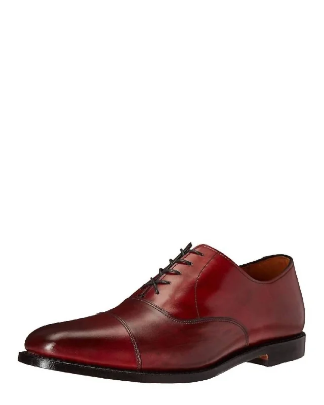 Men's Exchange Place Oxford Shoes In Oxblood